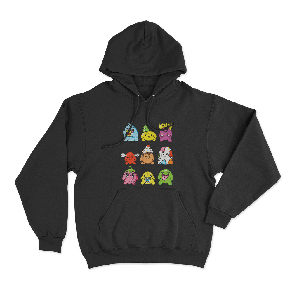 Blobs Unisex Hoodie Black Blobs Unisex Hoodie Black