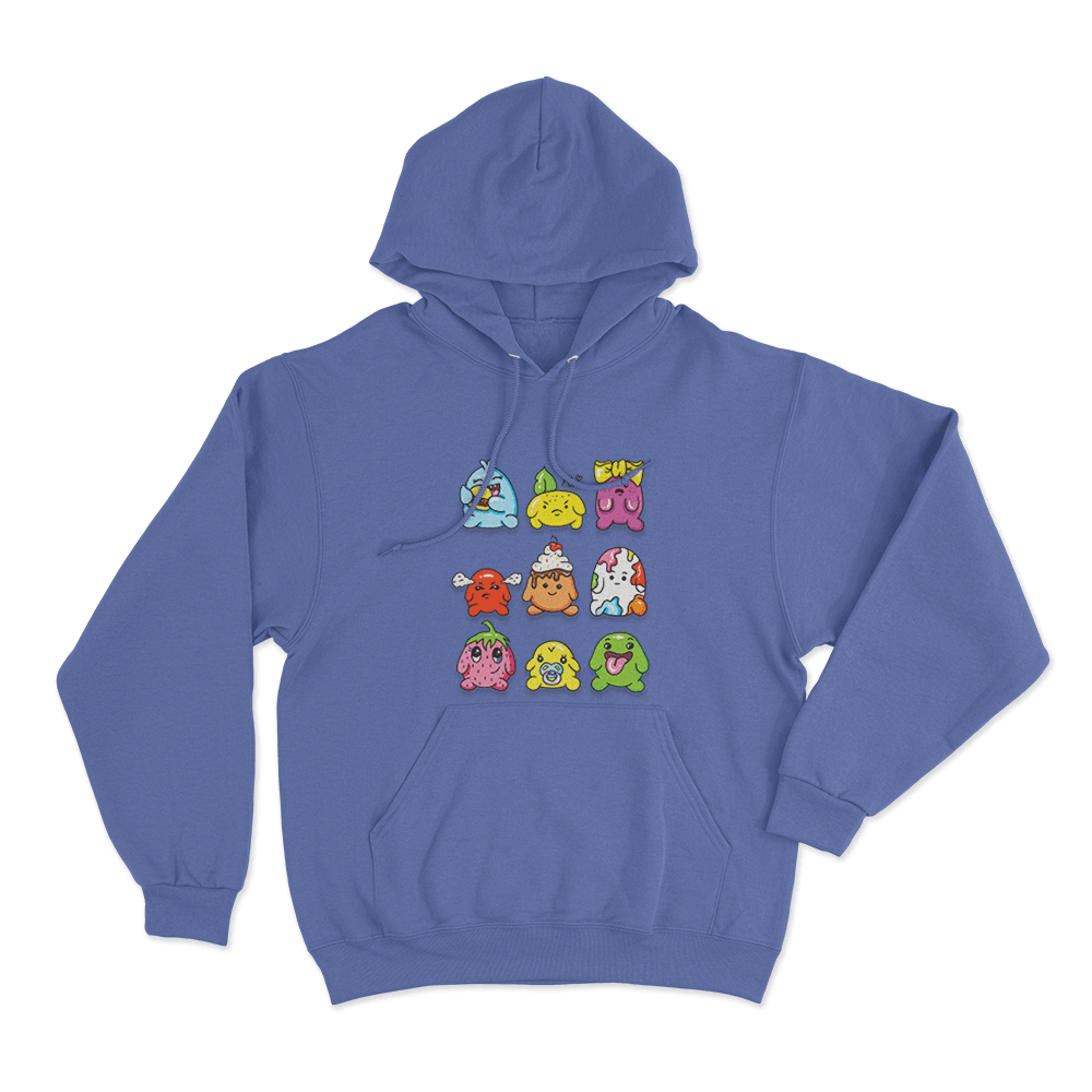 Blobs Unisex Hoodie Blue Blobs Unisex Hoodie Blue