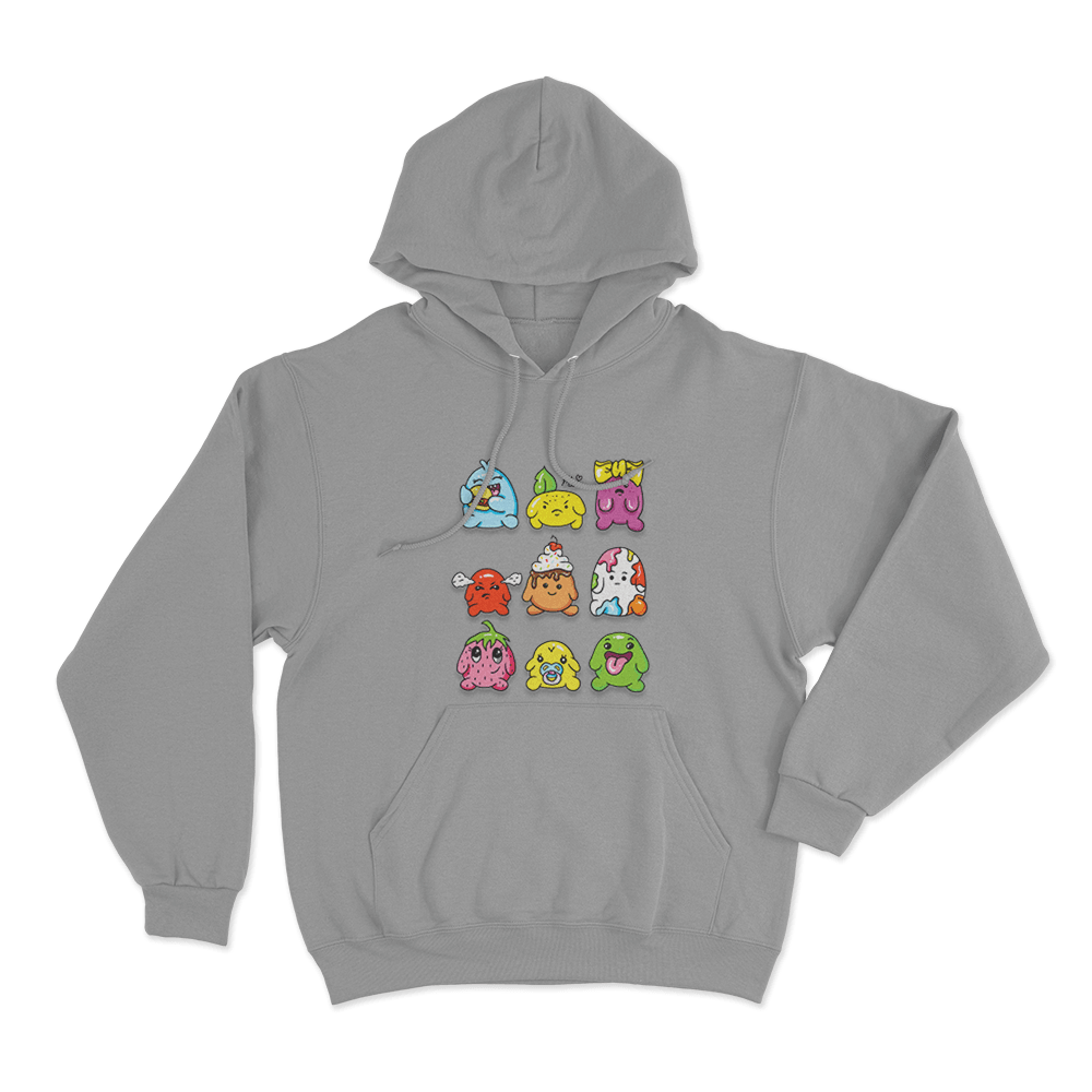 Blobs Unisex Hoodie Grey Blobs Unisex Hoodie Grey