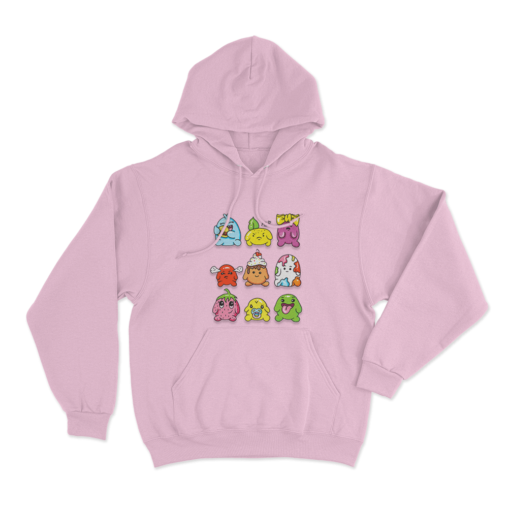 Blobs Unisex Hoodie Pink Blobs Unisex Hoodie Pink