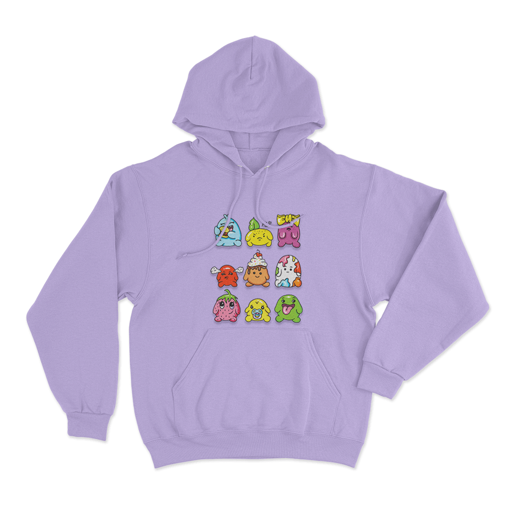 Blobs Unisex Hoodie Purple Blobs Unisex Hoodie Purple