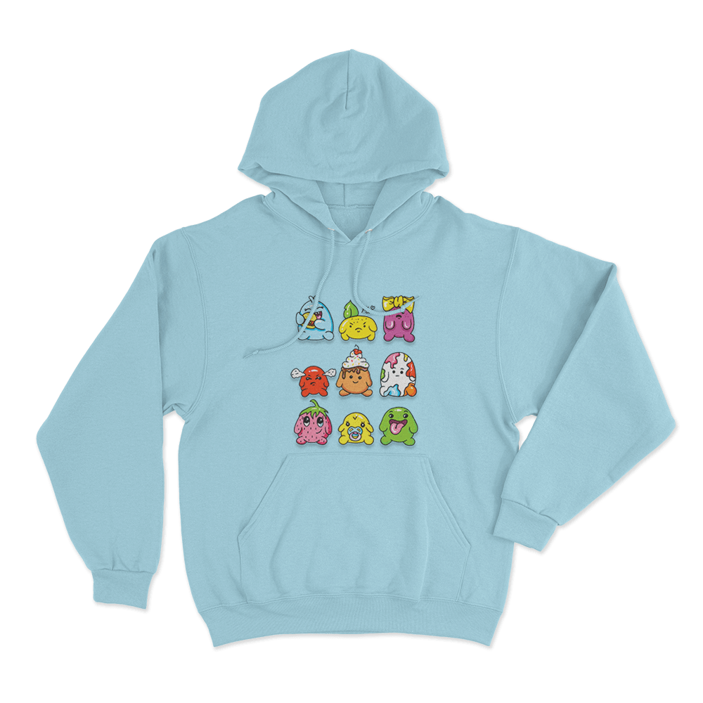 Blobs Unisex Hoodie Sky Blue Blobs Unisex Hoodie Sky Blue