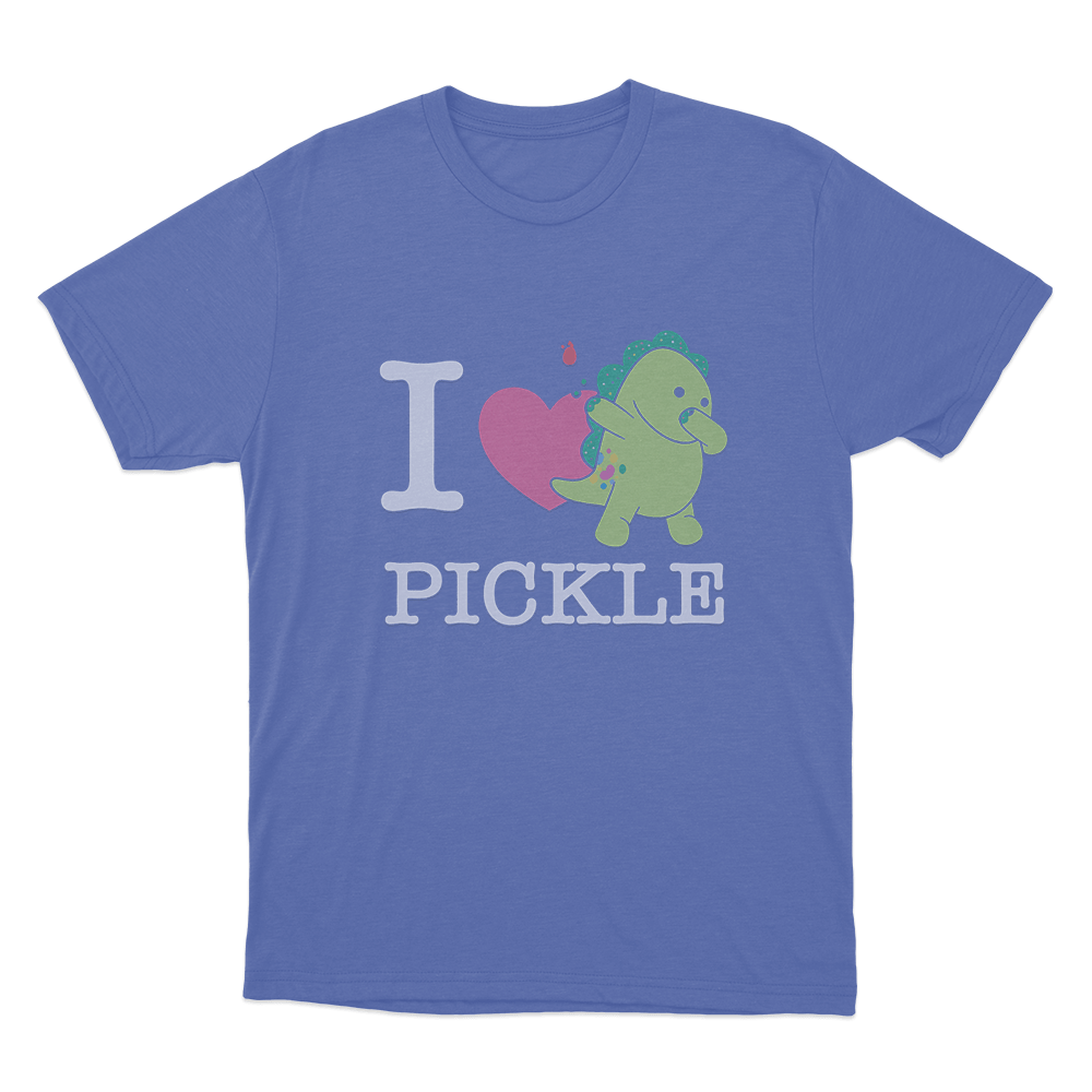 I Love Pickle Unisex T Shirt Blue I Love Pickle Unisex T Shirt Blue