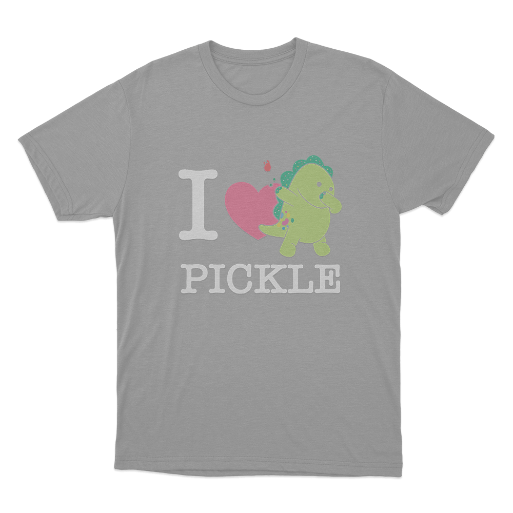 I Love Pickle Unisex T Shirt Grey I Love Pickle Unisex T Shirt Grey