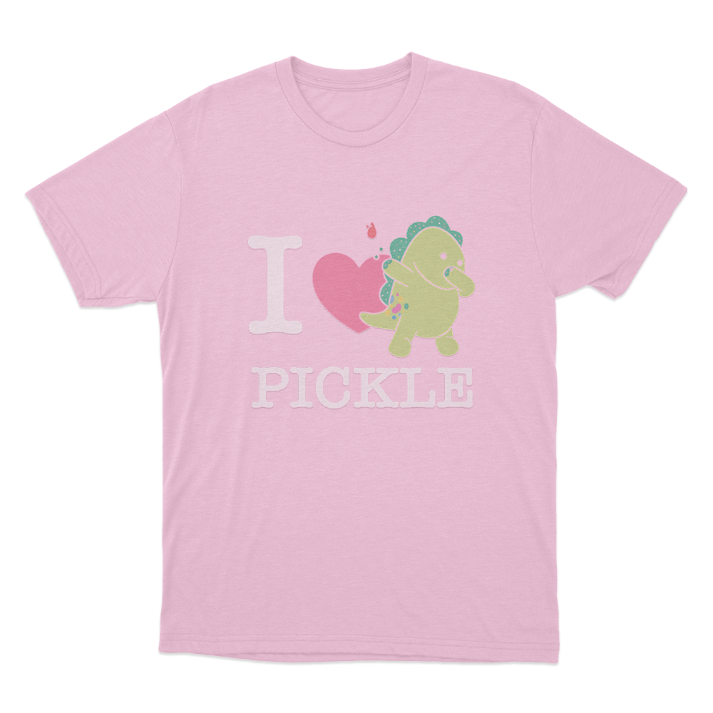 I Love Pickle Unisex T Shirt Pink I Love Pickle Unisex T Shirt Pink