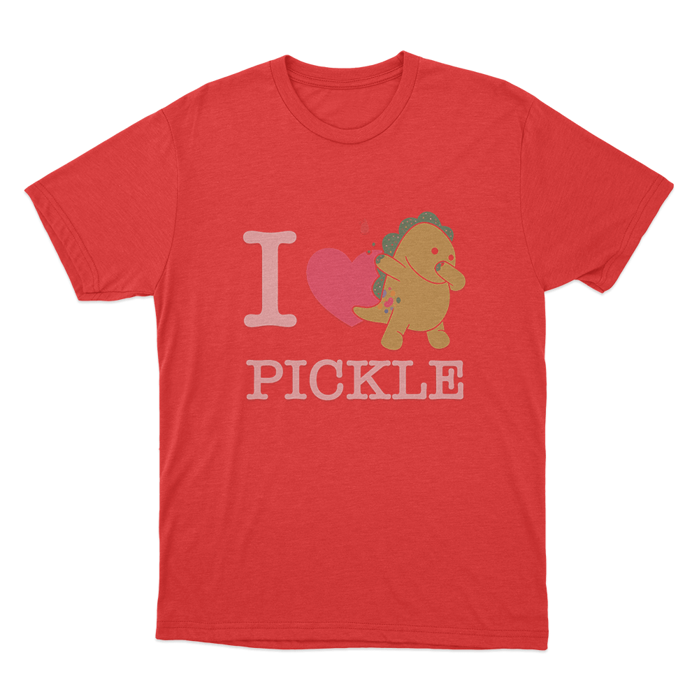 I Love Pickle Unisex T Shirt Red I Love Pickle Unisex T Shirt Red