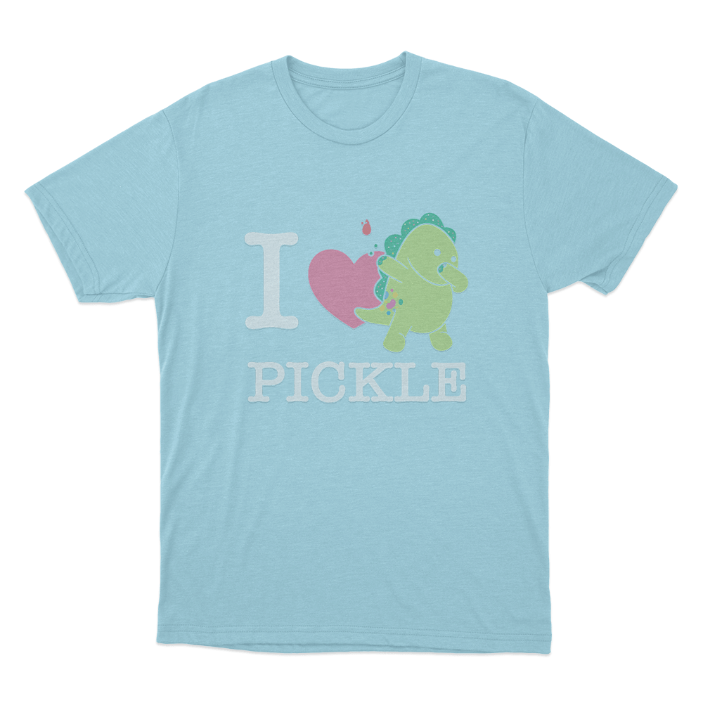 I Love Pickle Unisex T Shirt Sky Blue I Love Pickle Unisex T Shirt Sky Blue